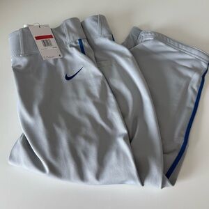 Nike Light Gray Mens Mid-Calf Baseball Pants